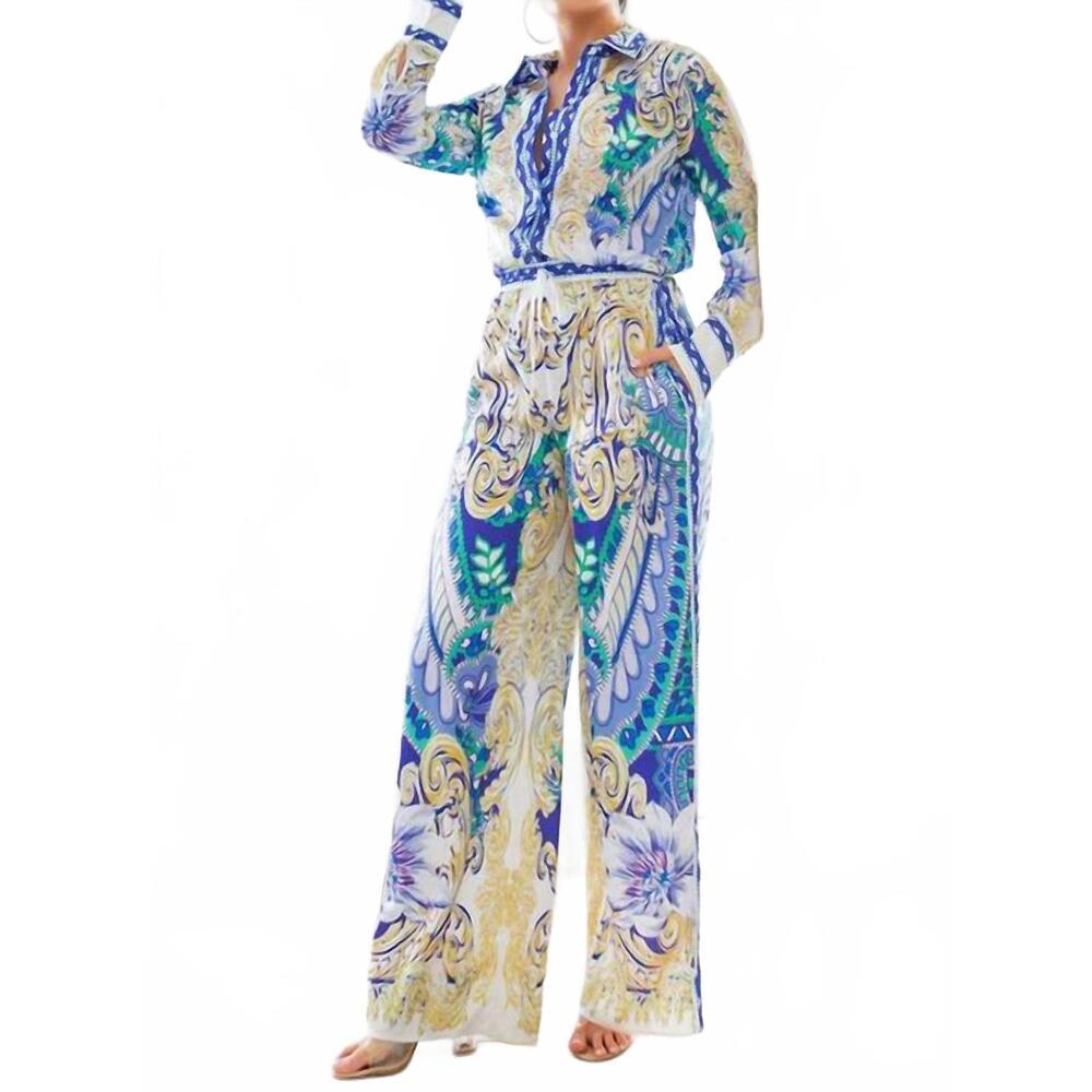 NEW HER BOTTARI women's shirts with wide pants set in purple